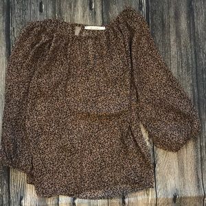 Leopard print Francesca’s shirt small